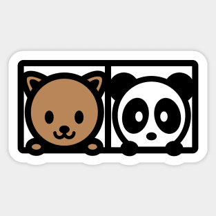 Year of the Dog Panda Bambu Brand Chinese New Year Sticker